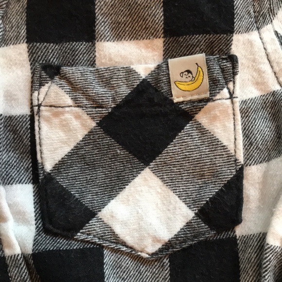 Hoonana 2T Black and White Flannel - Picture 2 of 8